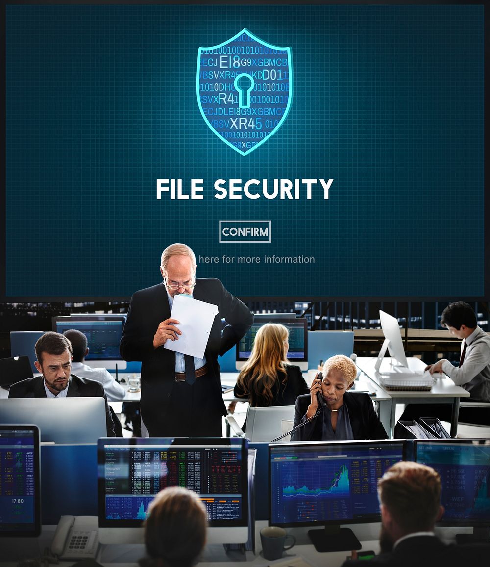 File Security Online Security Protection Concept