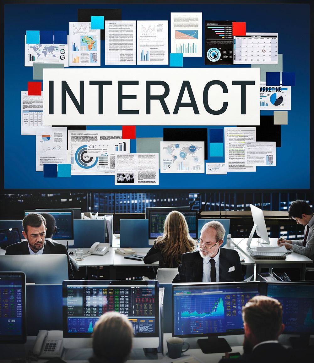 Interact Corporate Future Interacting Interactive Concept