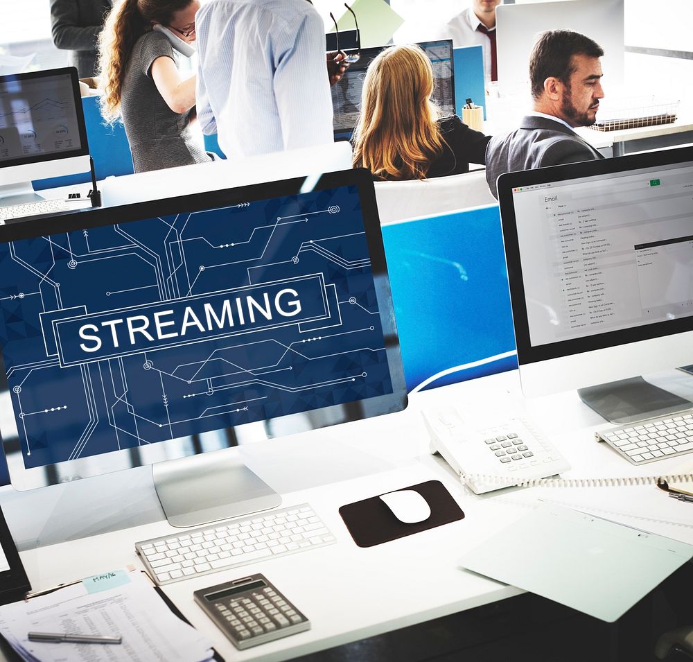 Streaming Online Internet Technology Concept