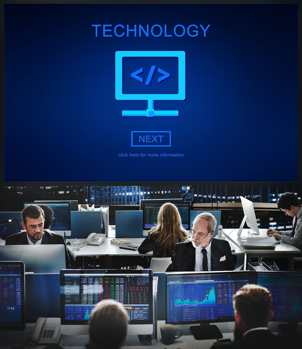 Technology Responsive Design Homepage Website Concept
