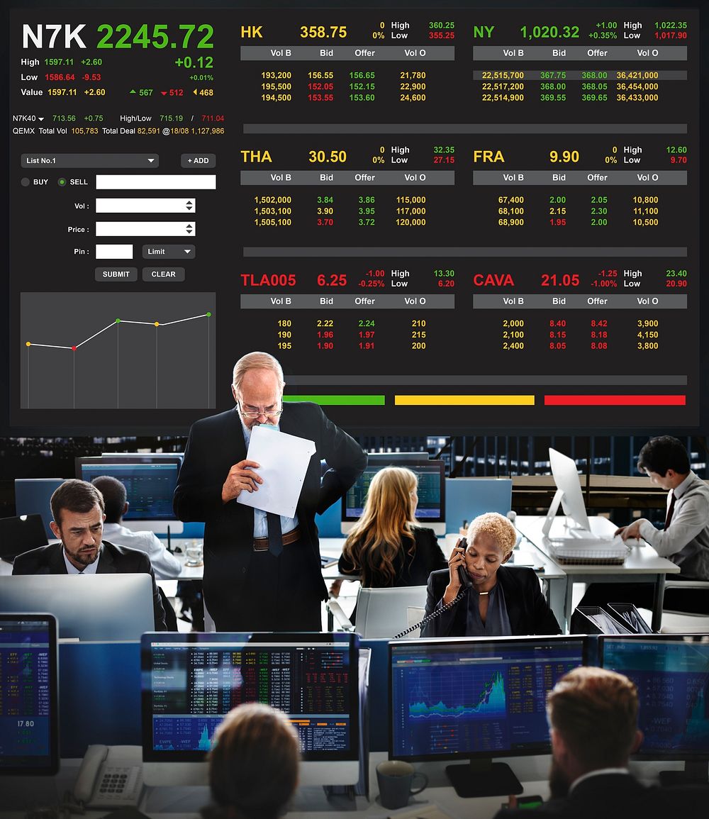 Stock Exchange Trading Forex Finance Graphic Concept