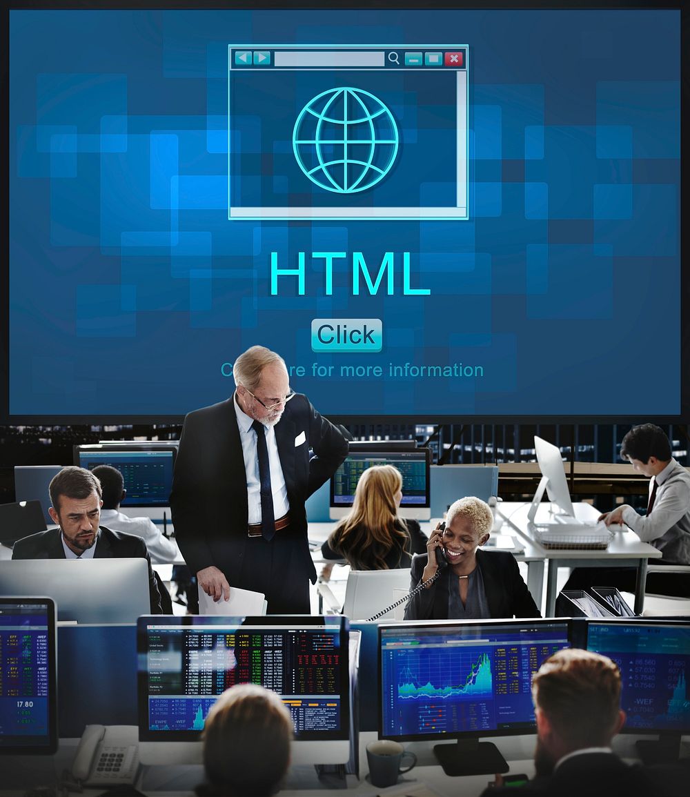 Internet HTML Homepage Browser Big Data Concept