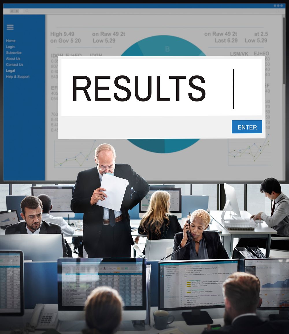 Results Analytics Strategy Solution Business Concept