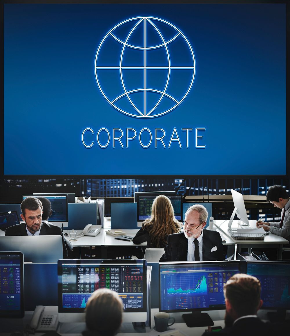 Global Business Enterprise Economics Corporation Concept