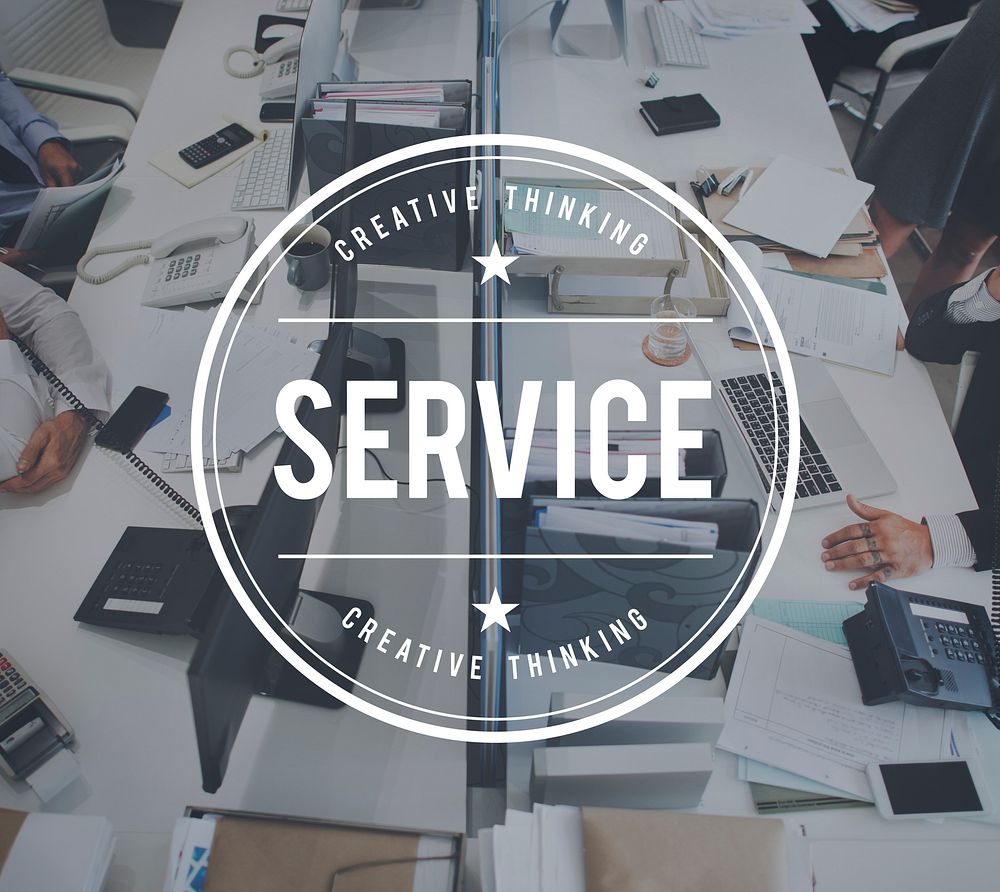 Service Support Customer Delivery Help Concept