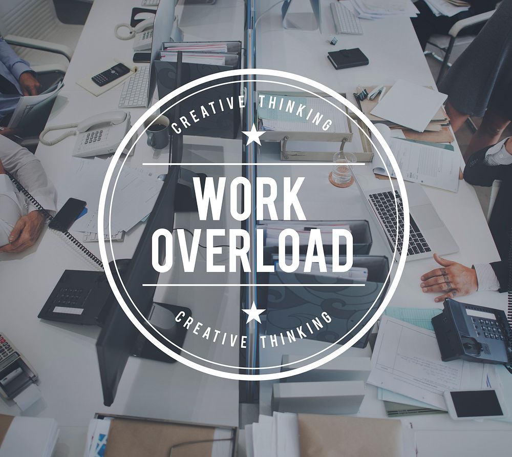 Work Onverlaod Overtime Hard Stress Working Concept