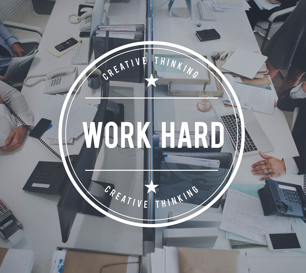 Work Hard Overload Working Commitment Concept