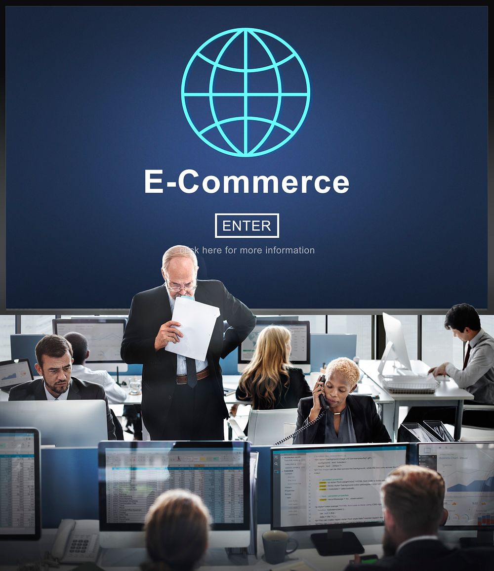 E-Commerce Marketing Online Technology World Concept