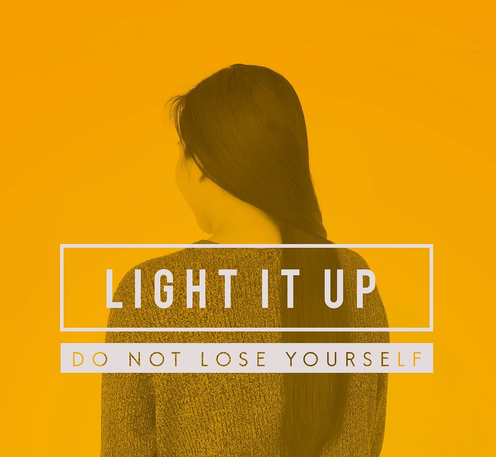 Light It Up Yourself Icon Word Motivation