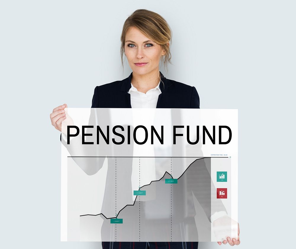 Pension Fund Retirement Chart Concept