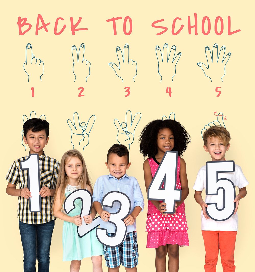 Back to School Education Hand Sign Communication
