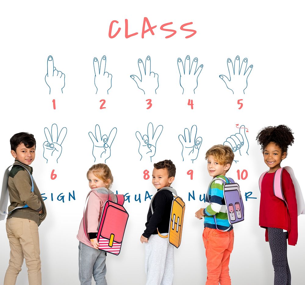 Sign Language Number Instruction Lesson Graphic