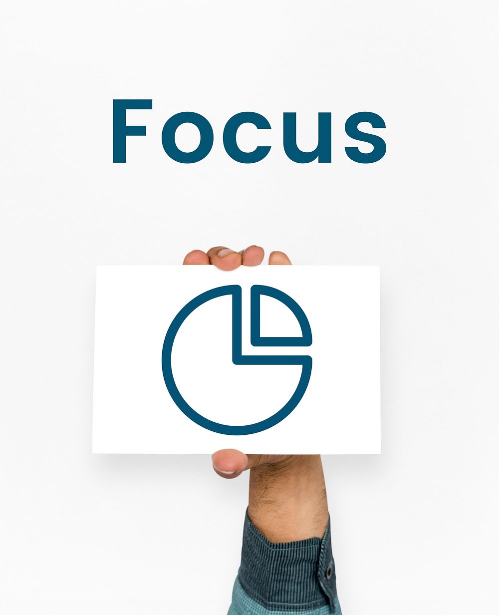 Pie Chart Objective Focus Concept