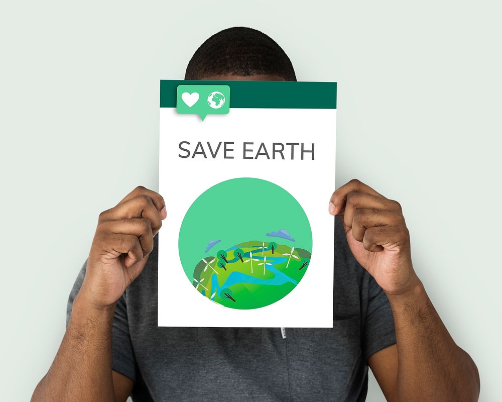 Save World Earth Planet Concept