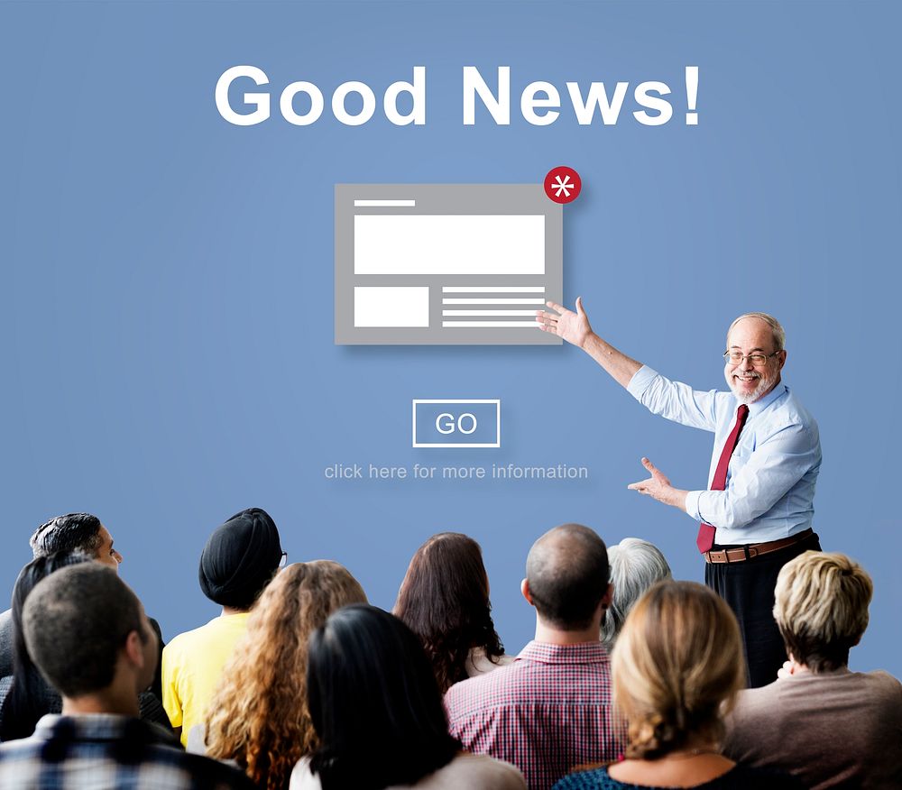 Goods News Announcement Broadcast Article Concept