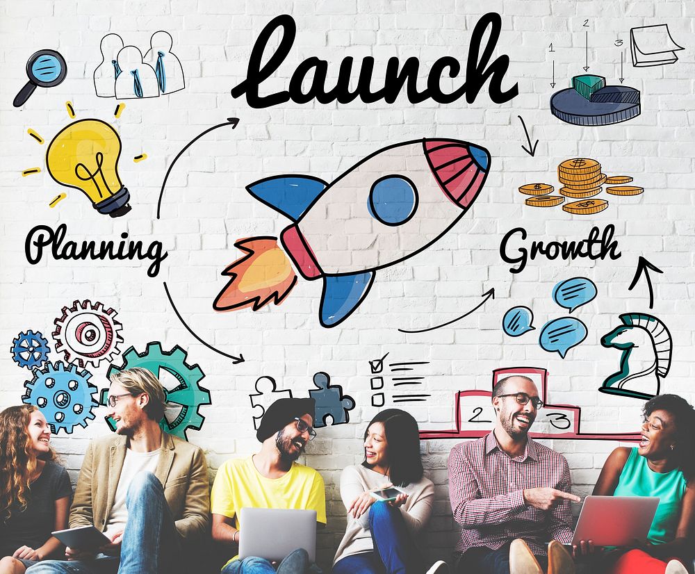Launch Start up New Business Begin Concept