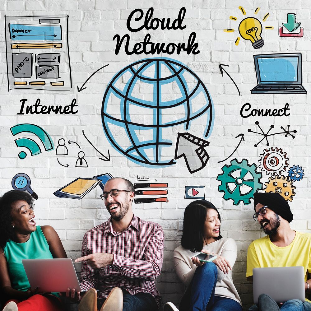 Cloud Network Communication Connection Globalization Concept