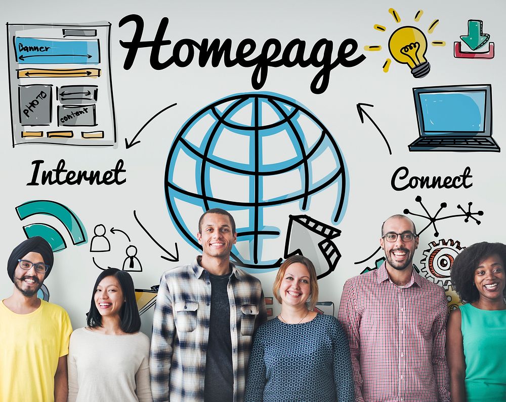 Homepage Global Communication Address Browser Concept