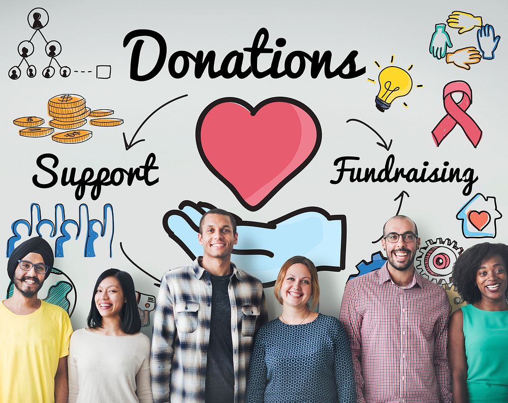 Donation Share Support Fundraising Help Concept