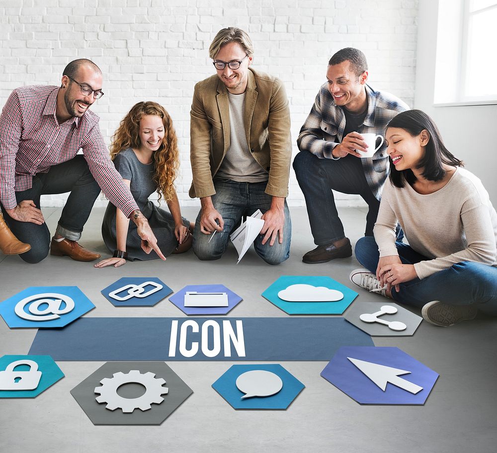 Icon Network Technology Graphic Concept