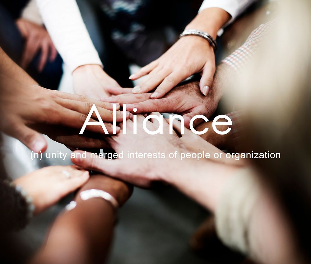 Alliance Team Combine Corporate Partnership Concept