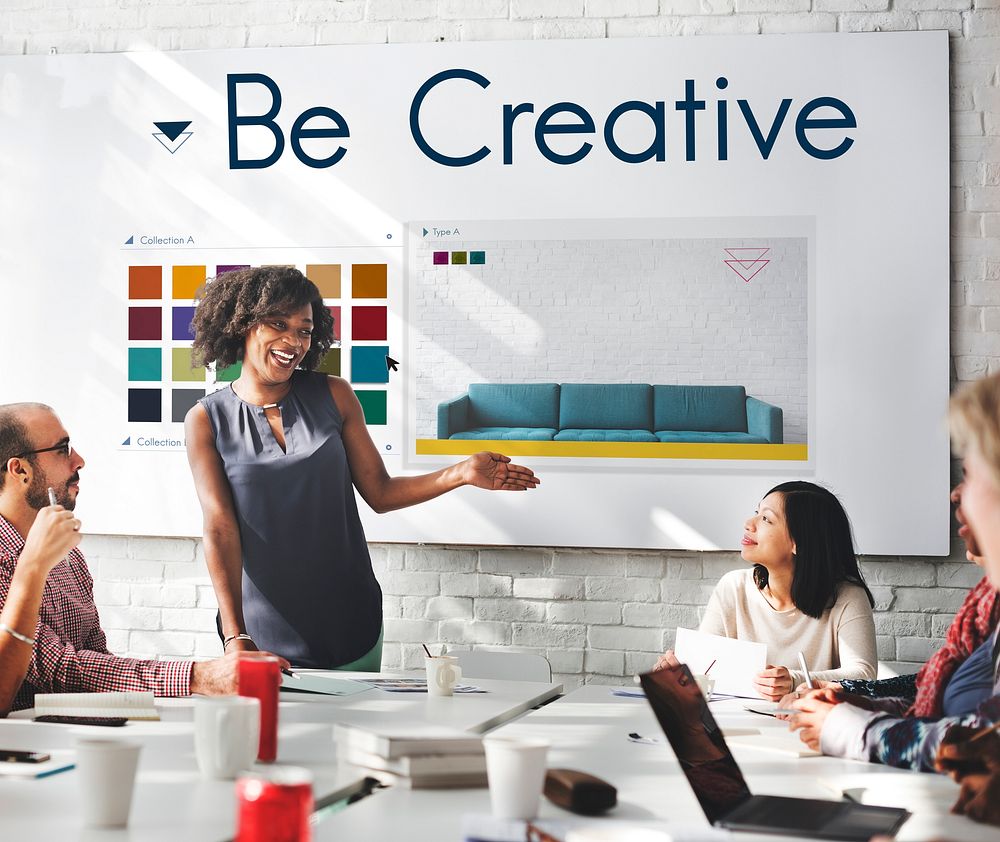 Be Creative Inspiration Design Logo Concept