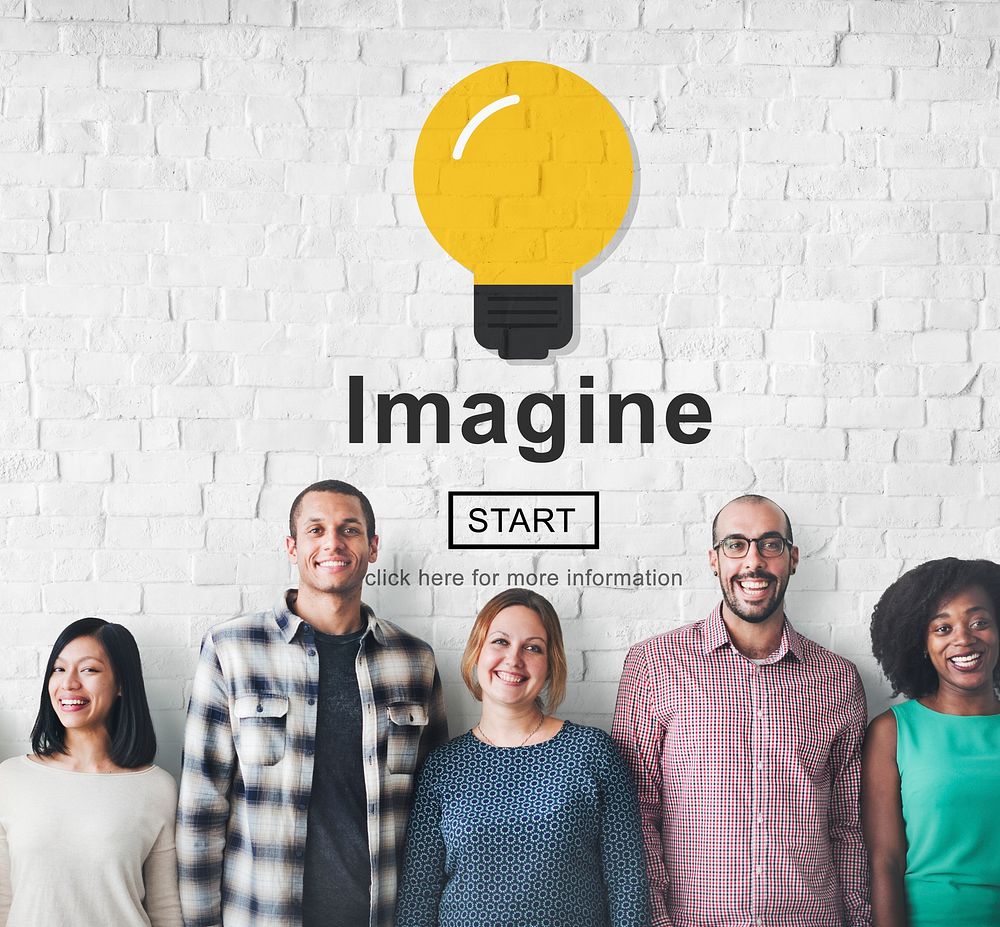 Imagine Creativity Inspiration New Light Concept