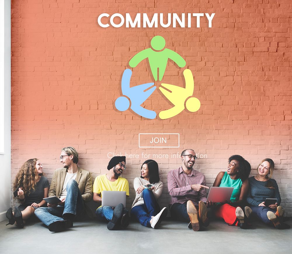 Community Connection Fellowship Network Concept