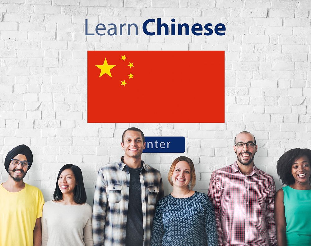 Learn Chinese Language Online Education Concept