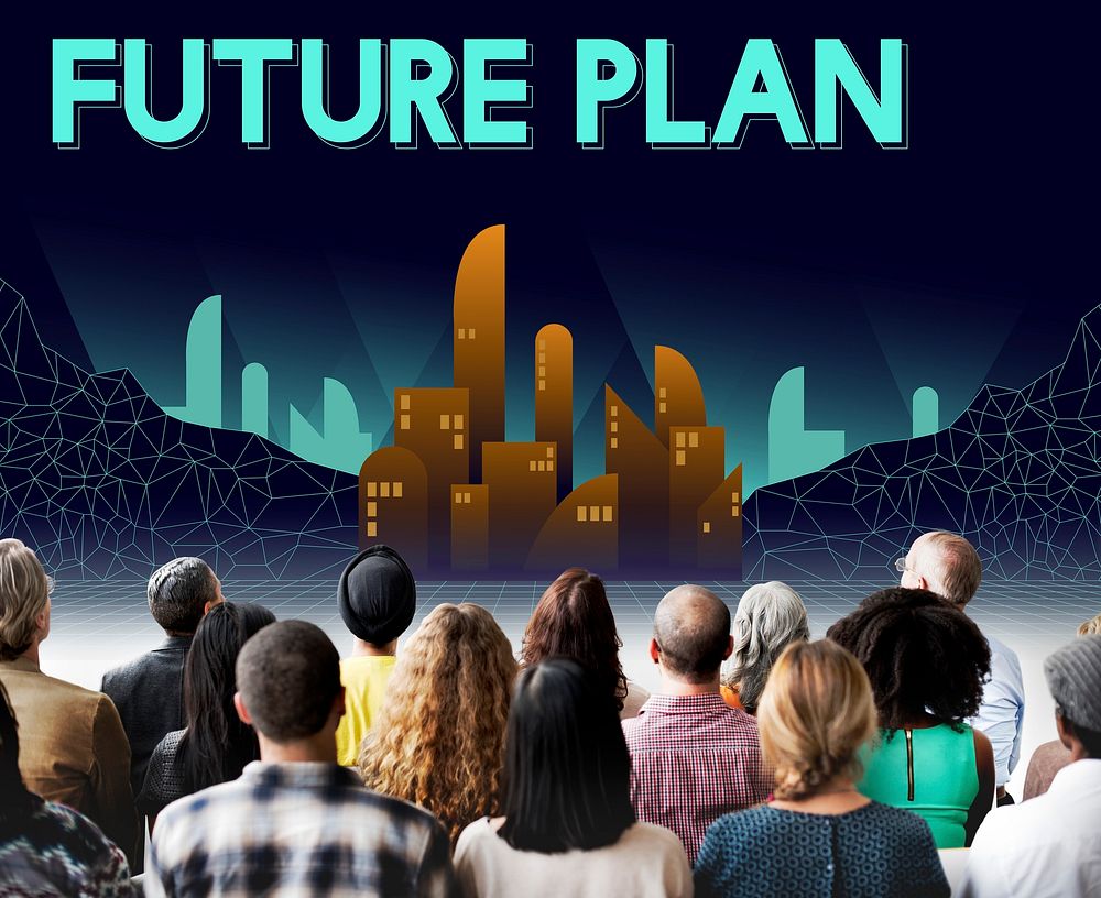 Furutistic Future Plan Urban Structure Concept