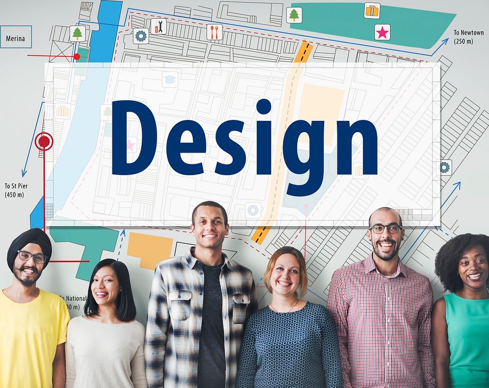 City Map Location Design Blueprint Concept