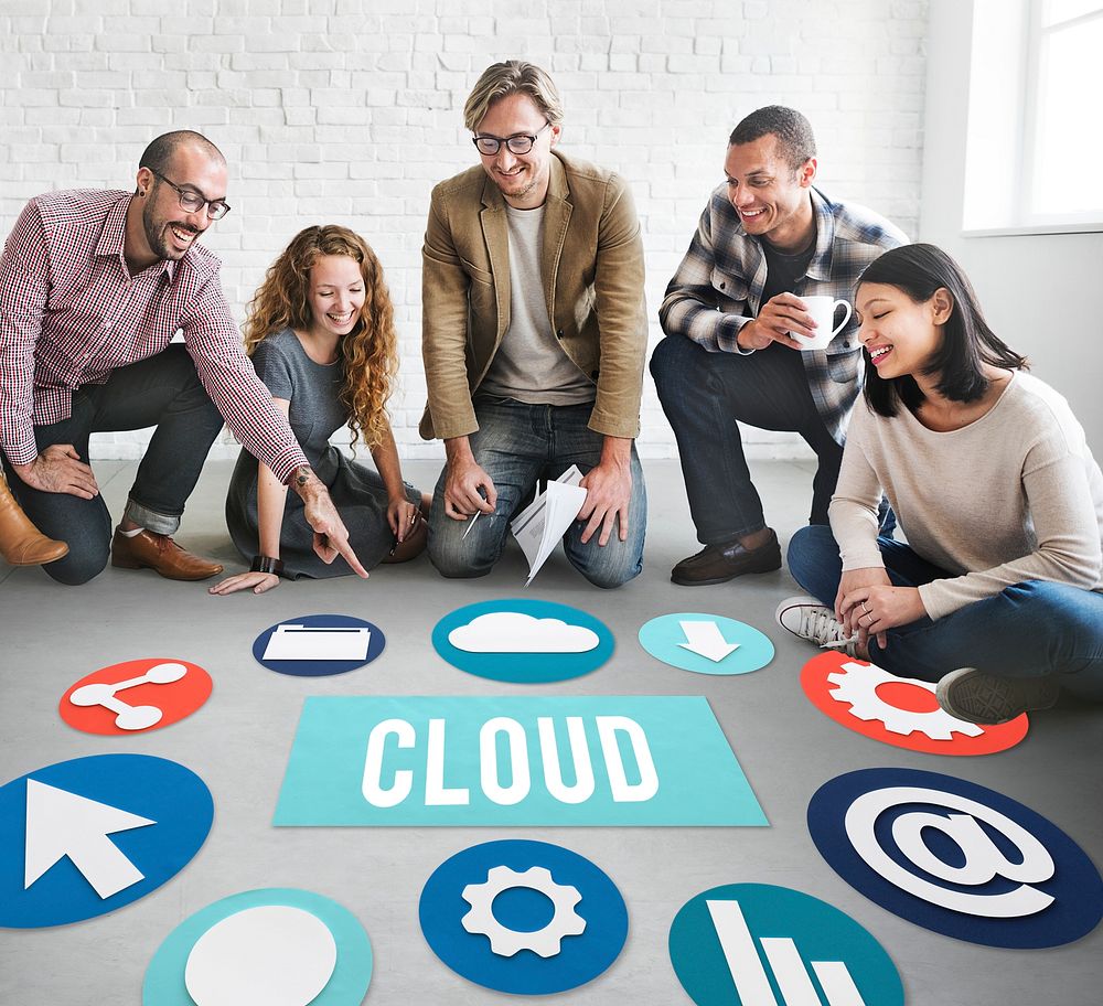 Cloud Network Computing Technology Concept