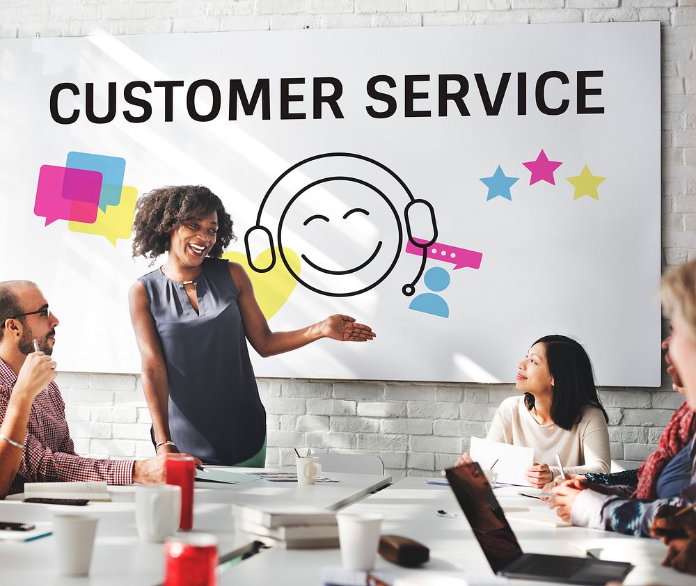 Customer Service Interaction Help Concept