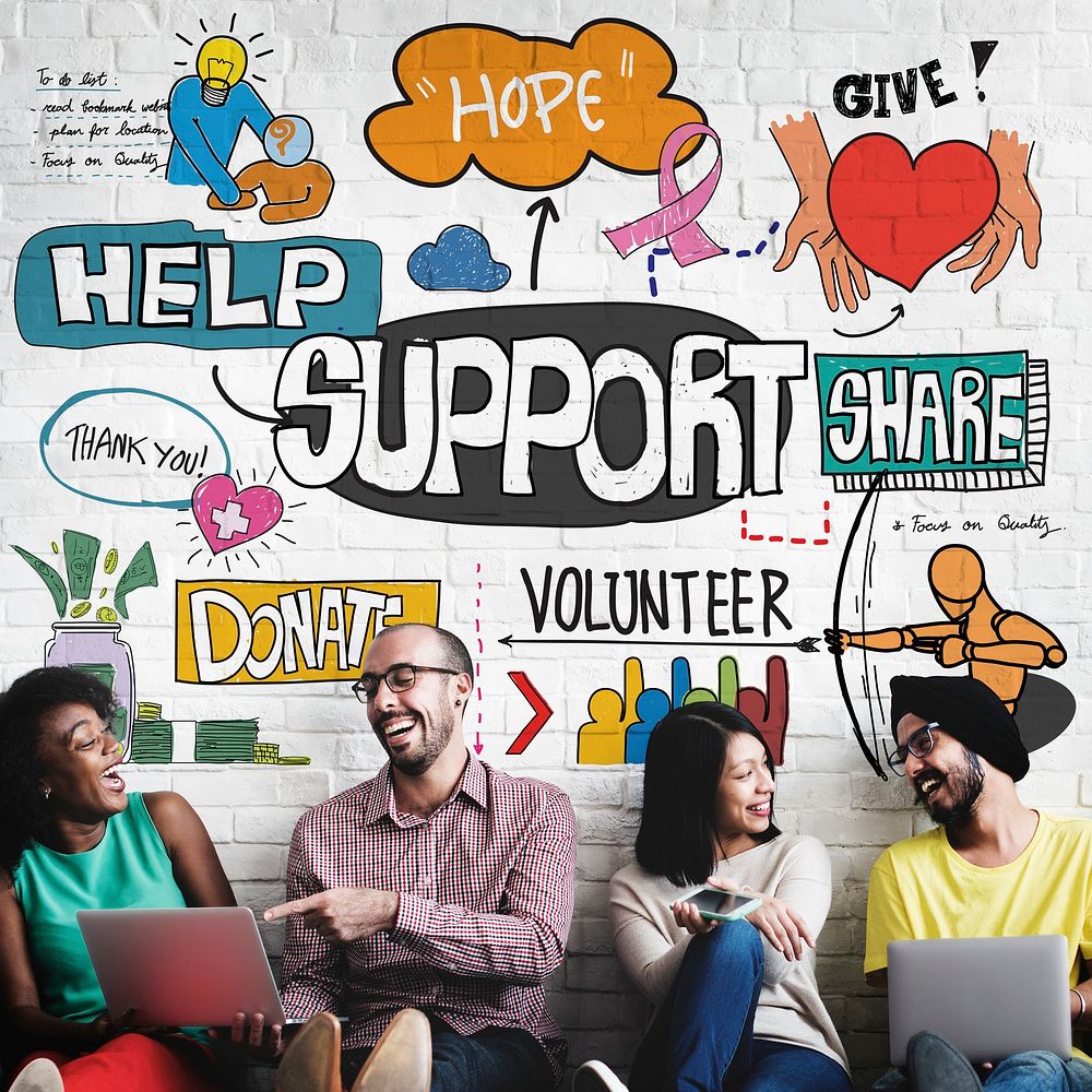 Support Collaboration Assistance Aid Advice Help Concept