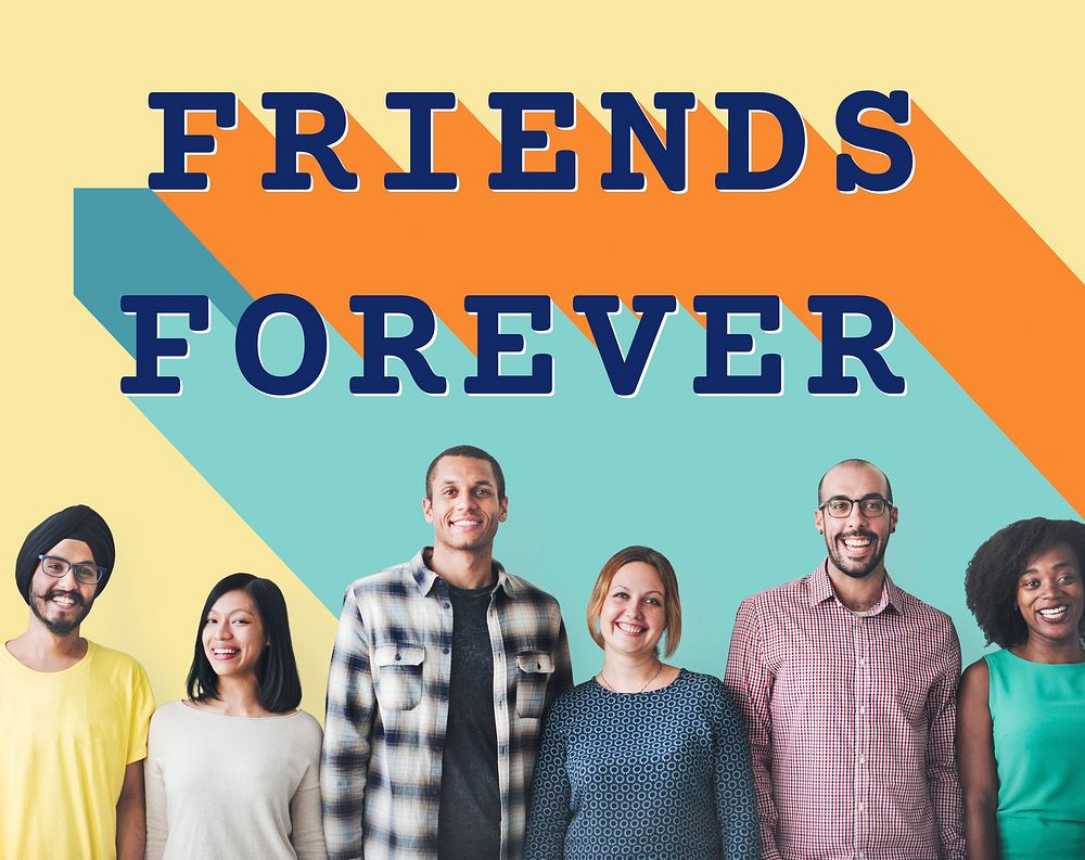 Friends Forever Community Partnership Unity Concept