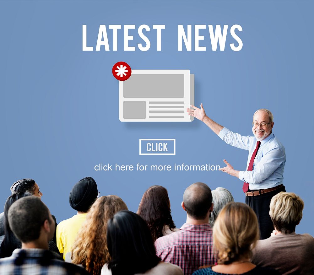 News Newsletter Announcement Update Information Concept