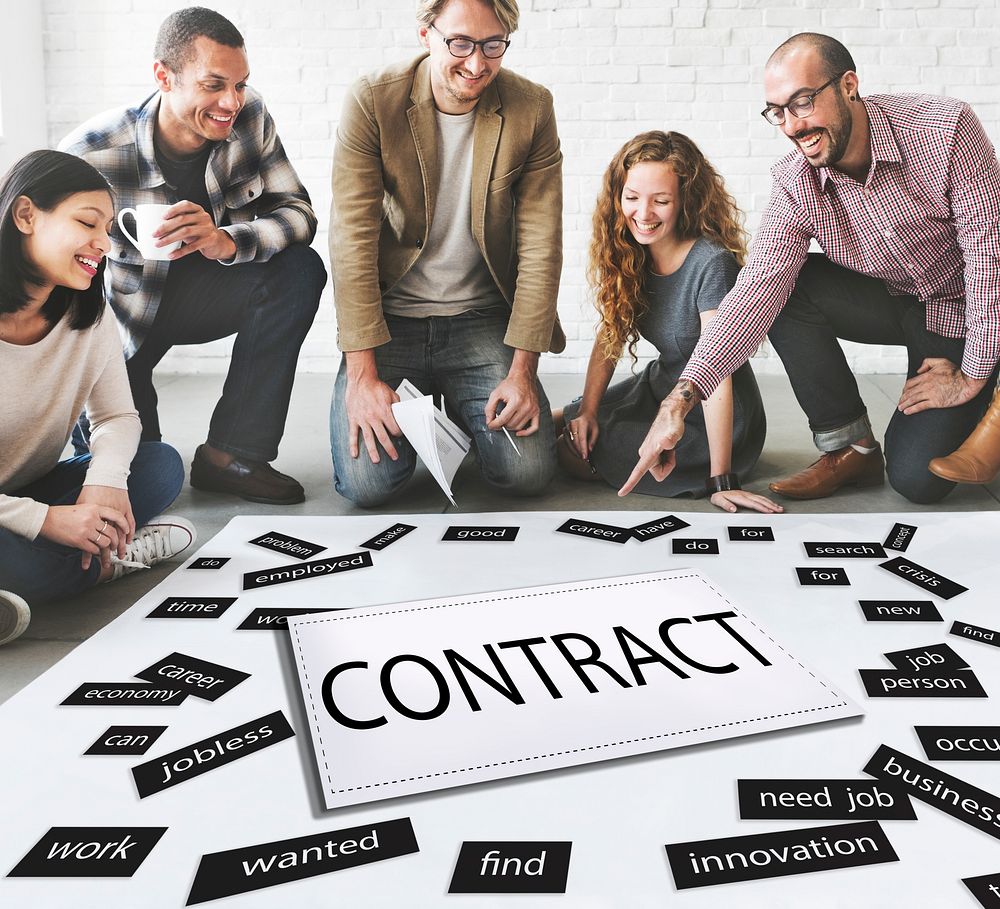 Contract Agreement Business Deal Employment Concept