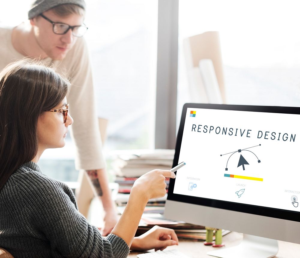 Responsive Design Website Template Layout Concept