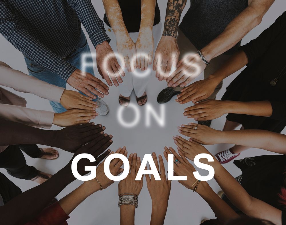 Focus on Goals Mission Aim Word Motivation