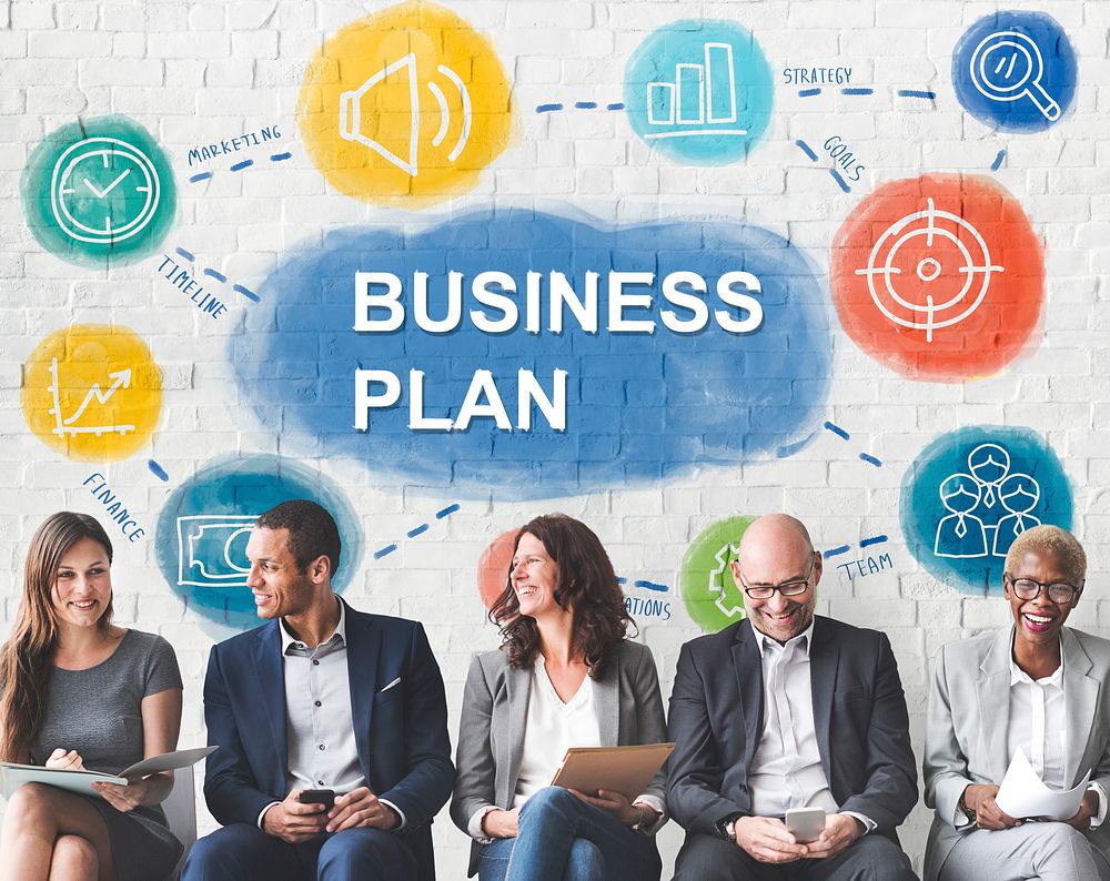 Multiethnic People Business Plan Concept