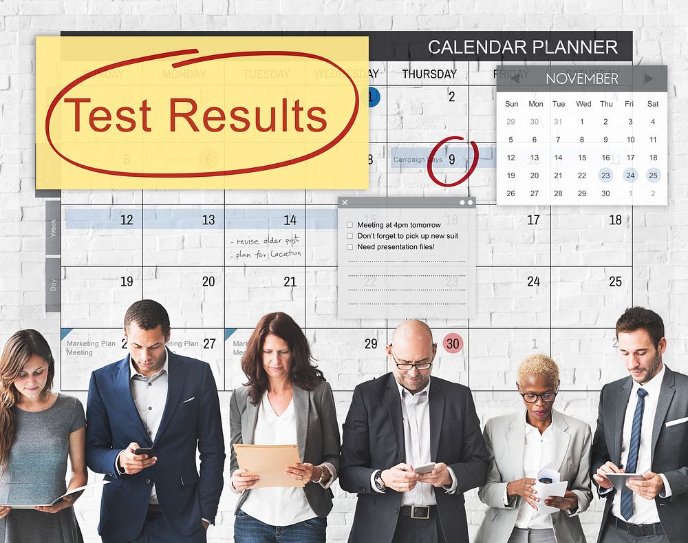 Test Results Report Research Examination Concept