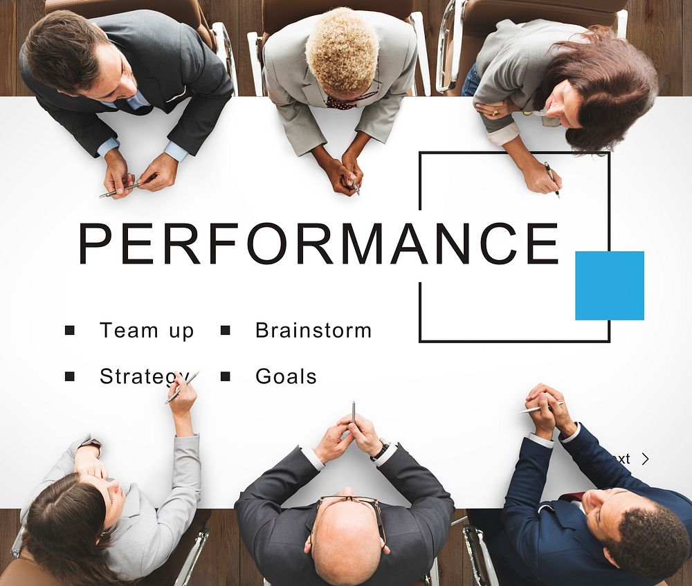 Performance Business Startup Strategy Goals Concept