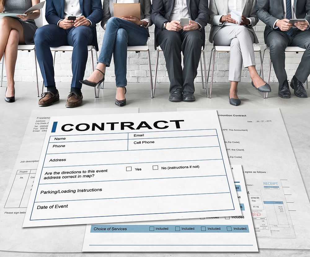 Contract Deal Agreement Legal Document Concept