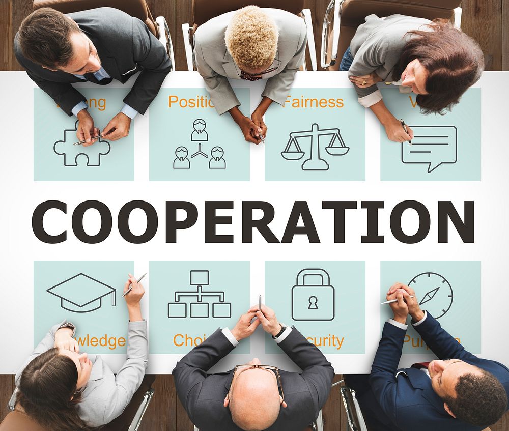 Business Cooperation Strategy Successful Company Concept
