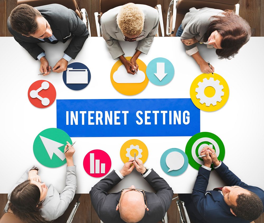 Internet Setting Technology Online Cloud Network Concept