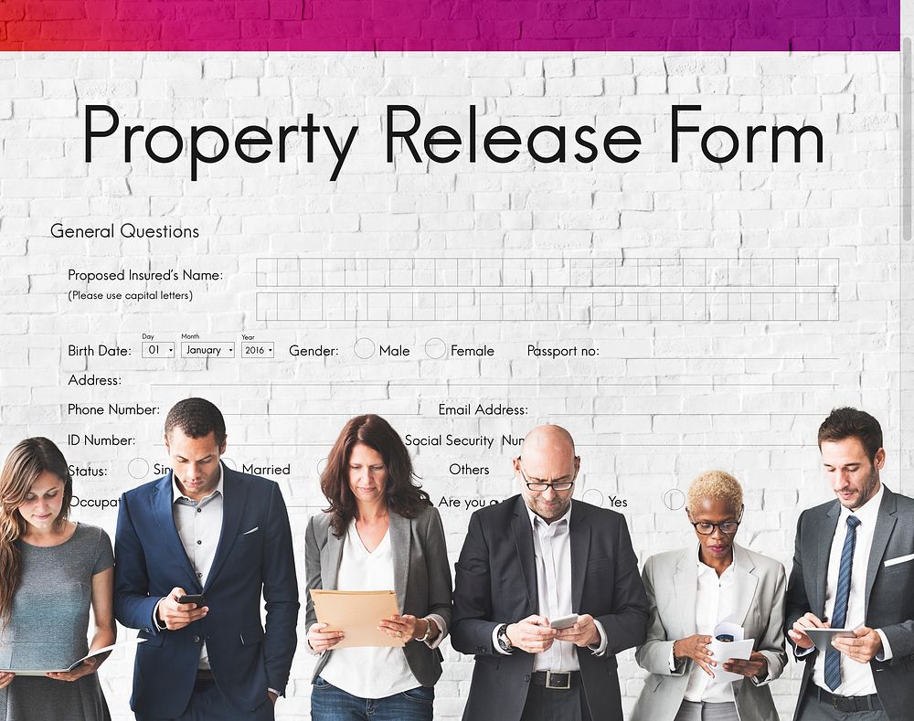 Property Release Claim Form Concept