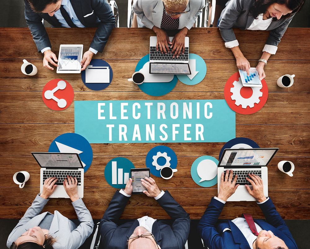 Electronic Transfer Technology Online Network Concept