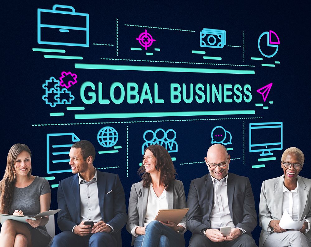 Global Business International Networking Trading Concept