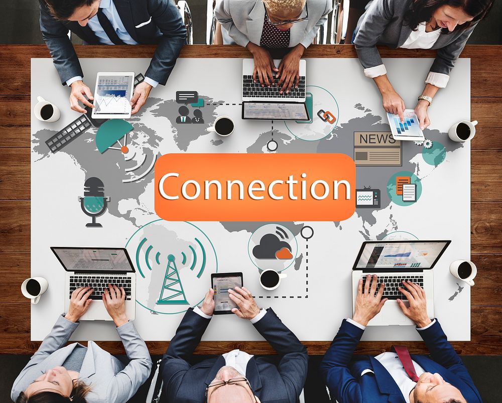 Connection Communication Interconnection Concept
