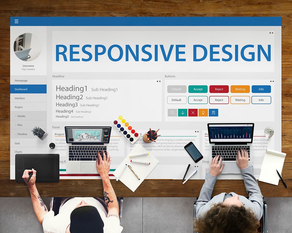 Creative Sample Website Design Template Concept